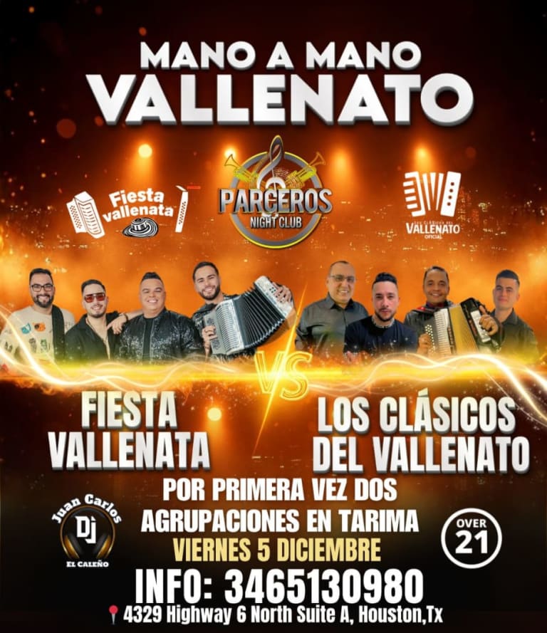 Event - MANO A MANO VALLENATO - Houston, Texas - December 5, 2025 | concert tickets
