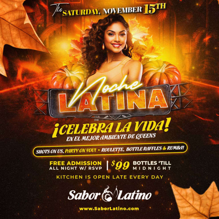 Event - NOCHE LATINA EN SABOR LATINO NY - Queens, New York - November 15, 2025 | concert tickets