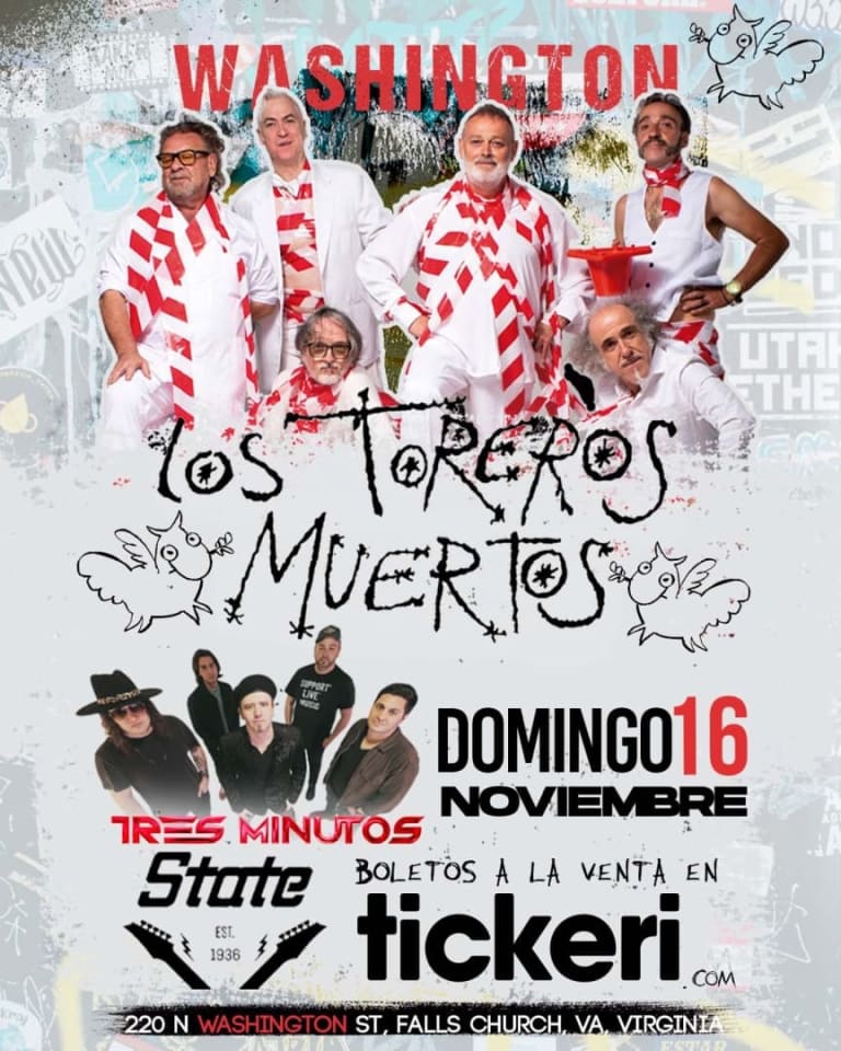 Event - Los Toreros Muertos invitado especial “tres minutos  - Falls Church, Virginia - November 16, 2025 | concert tickets