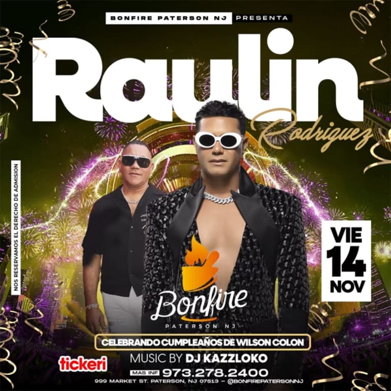 Event - RAULIN RODRIGUEZ - Paterson, New Jersey - November 14, 2025 | concert tickets