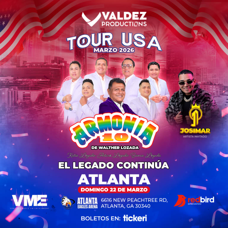 Event - Armonía 10 de Walther Lozada & Josimar y su Yambú Atlanta - Doraville, Georgia - March 22, 2026 | concert tickets