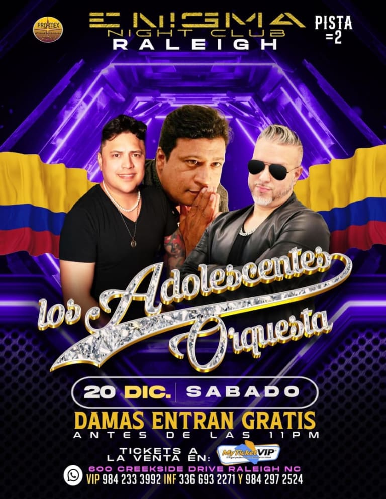Event - LOS ADOLESCENTES ORQUESTA  - Raleigh, North Carolina - 20 de diciembre de 2025 | concert tickets