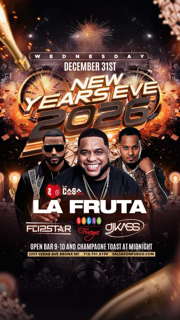 Event - LA FRUTA New Years Eve Party 2026 / Fiesta De Nuevo año con LA FRUTA - Bronx, New York - December 31, 2025 | concert tickets