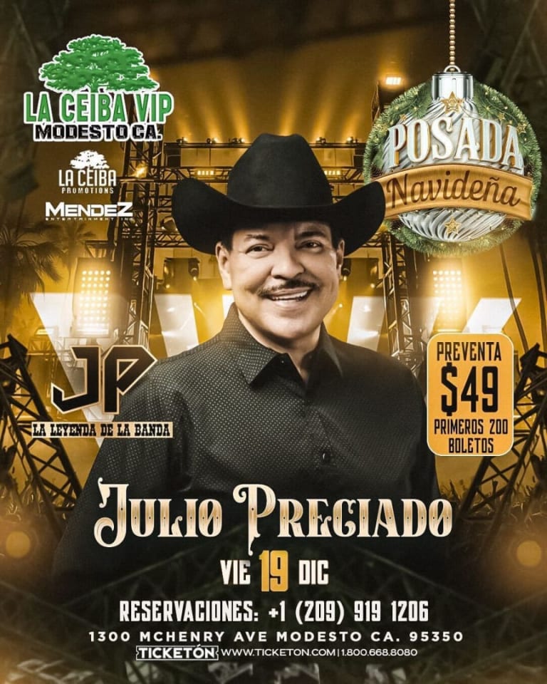 Event - Julio Preciado en Vivo - Modesto, California - December 19, 2025 | concert tickets