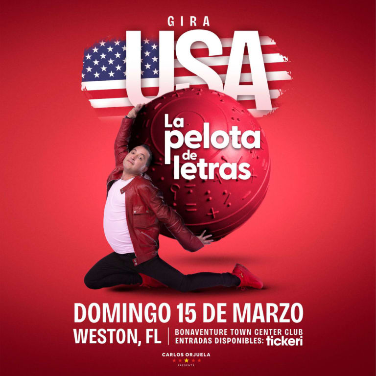Event - Andrés Lopez Presenta La Pelota de Letras - Weston, Florida - 15 de marzo de 2026 | concert tickets
