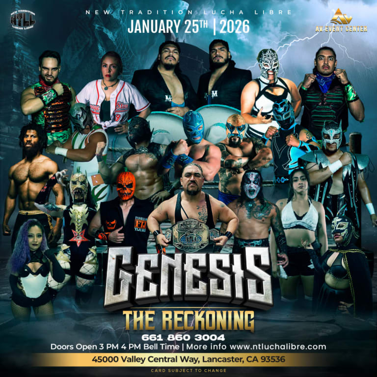 Event - Ntll Genesis The Reckoning lucha libre/pro wrestling  - Lancaster, California - January 25, 2026 | concert tickets