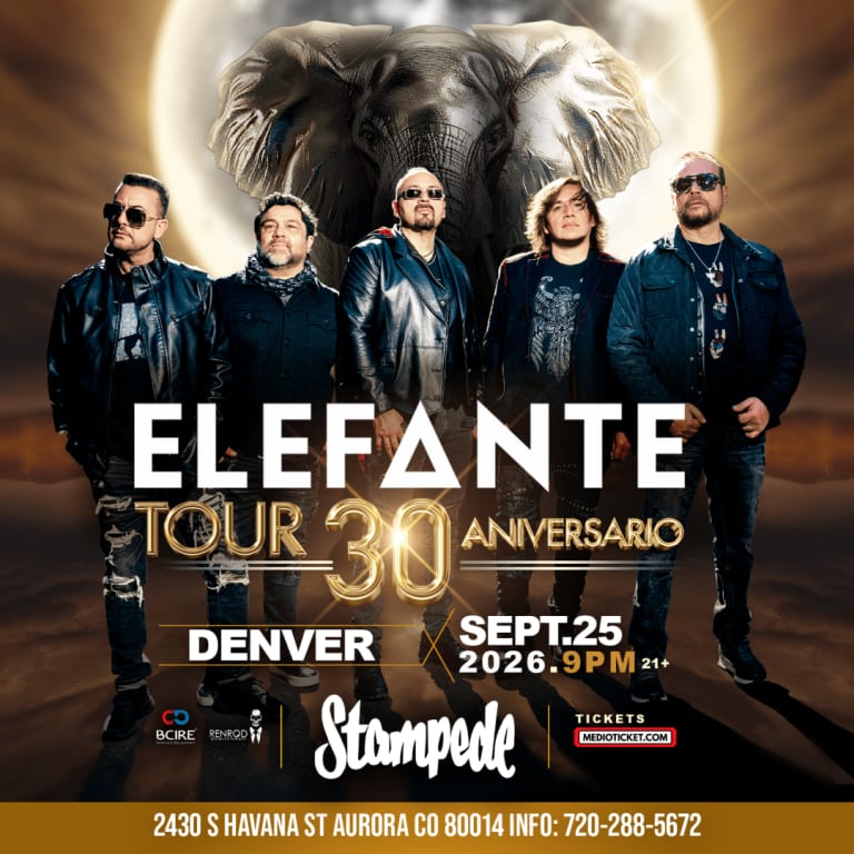 Event - Elefante tour 30 Aniversario en Denver - Aurora, CO - Fri, September 25, 2026} | concert tickets