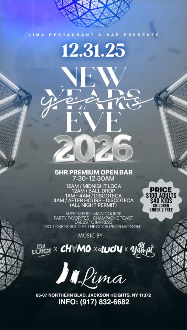 Event - NEW YEARS EVE 2026 - Jackson Heights, New York - December 31, 2025 | concert tickets