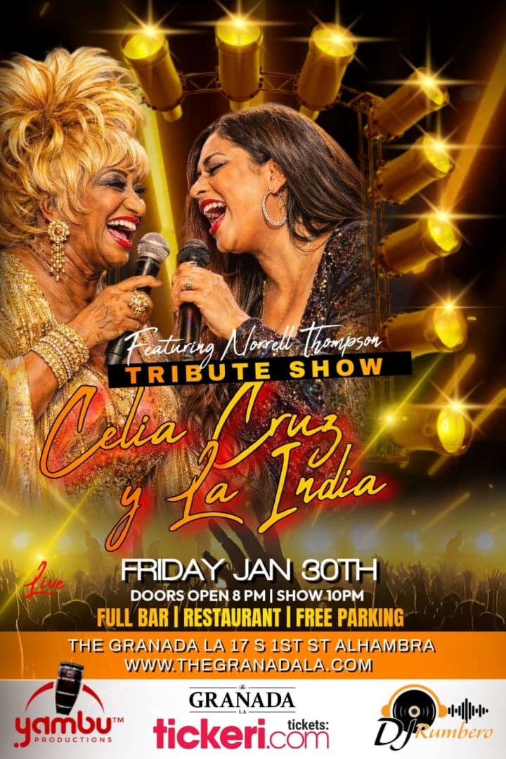 Event - Celia Cruz & La India Tribute - Alhambra, California - January 30, 2026 | concert tickets