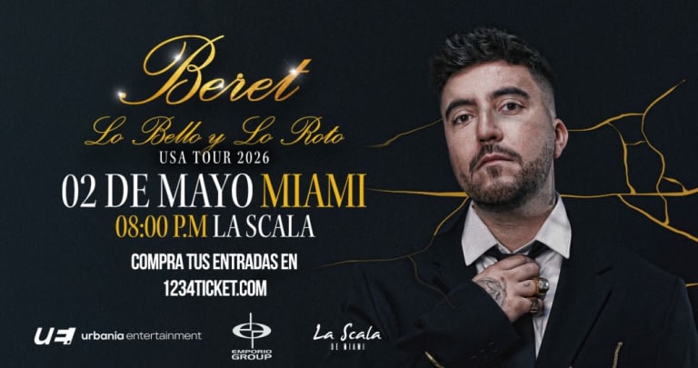 Event - Beret lo bello y lo roto tour en concierto - Miami, Florida - May 2, 2026 | concert tickets