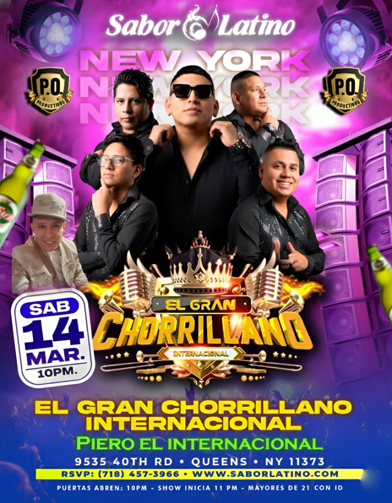 Event - El Chorrillano en New York - cancelled  - Queens, New York - March 14, 2025 | concert tickets