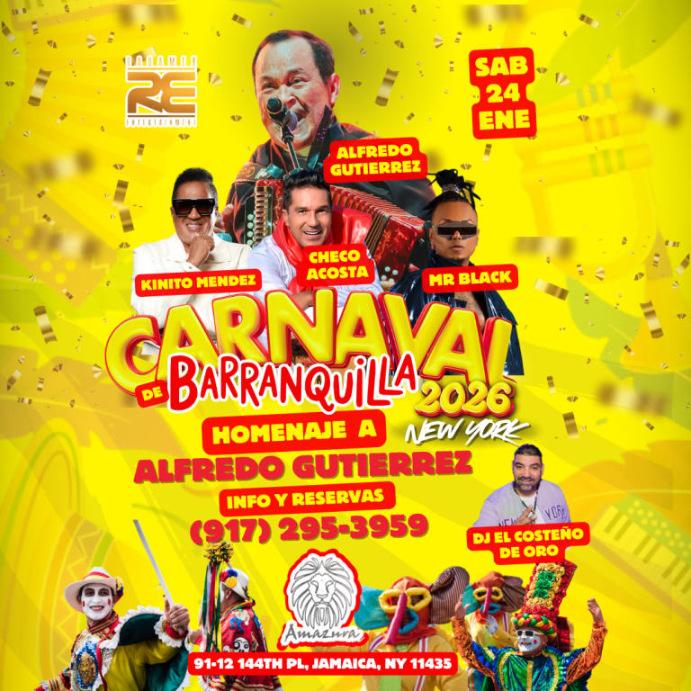 Event - CARNAVAL DE BARRANQUILLA EN NEW YORK 2026 HOMENAJE A ALFREDO GUTIERREZ - Queens, New York - January 24, 2026 | concert tickets