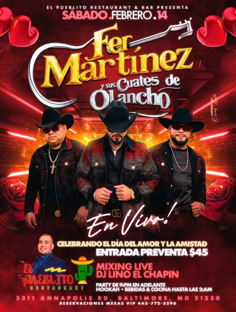 Event - Fer Martinez y sus Cuates de Olancho - Baltimore, Maryland - February 14, 2026 | concert tickets