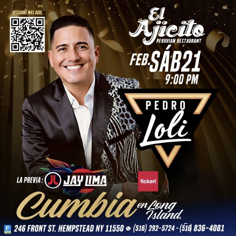 Event - Pedro Loli en Long Island Cumbia Peruana y más - Hempstead, New York - February 21, 2026 | concert tickets
