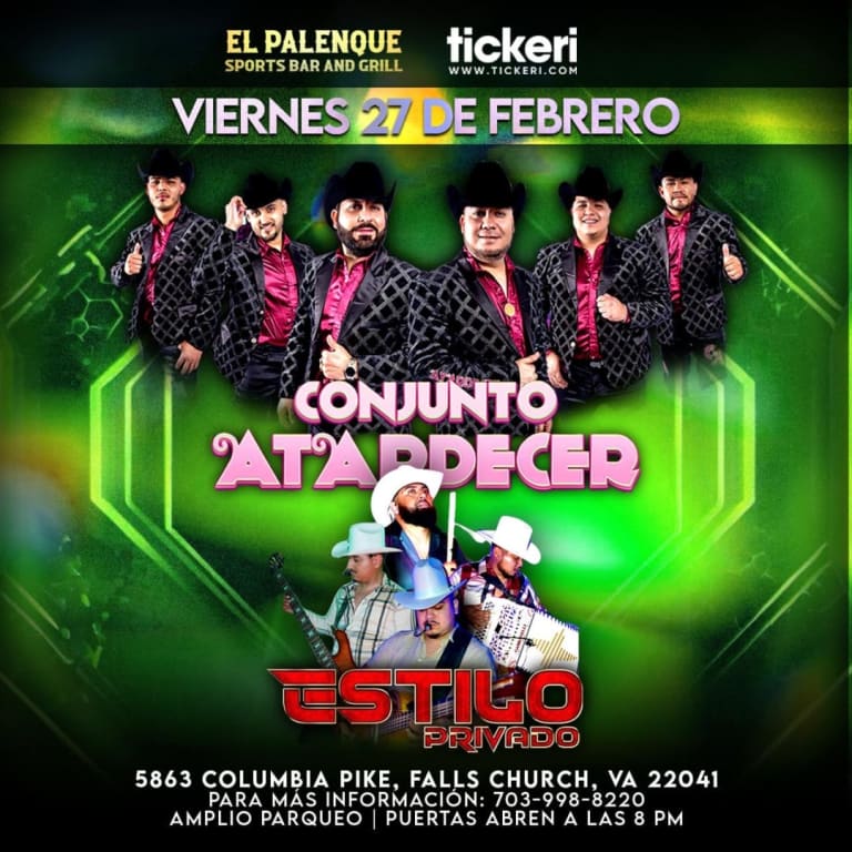 Event - CONJUNTO ATARDECER Y ESTILO PRIVADO !!! - Falls Church, Virginia - February 27, 2026 | concert tickets