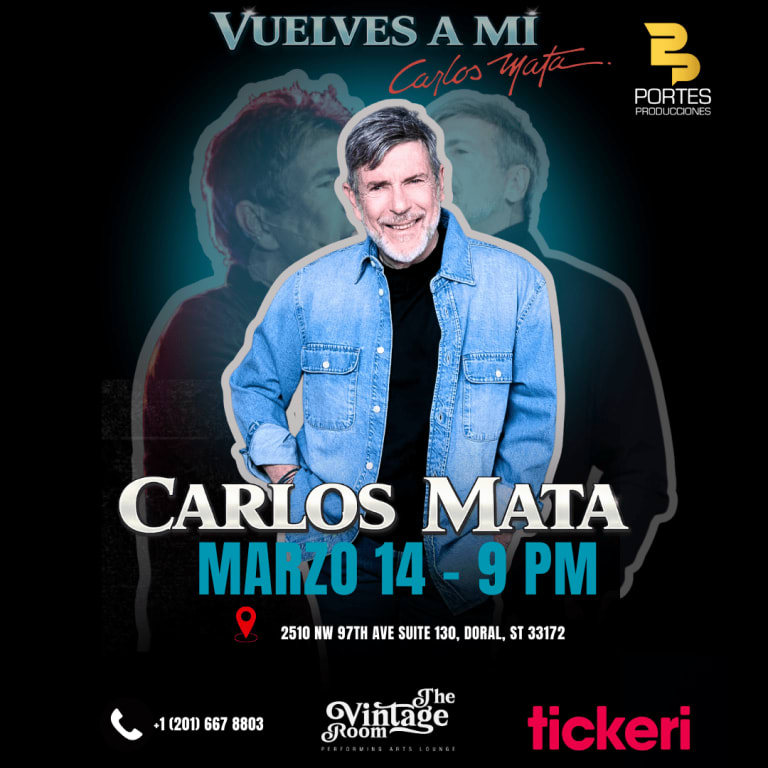 Event - Carlos Mata, vuelves a mi  - Doral, Florida - March 14, 2026 | concert tickets
