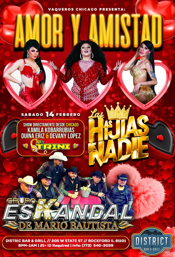 Event - AMOR Y AMISTAD/LOVE & FRIENDSHIP - Rockford, Illinois - February 14, 2026 | concert tickets