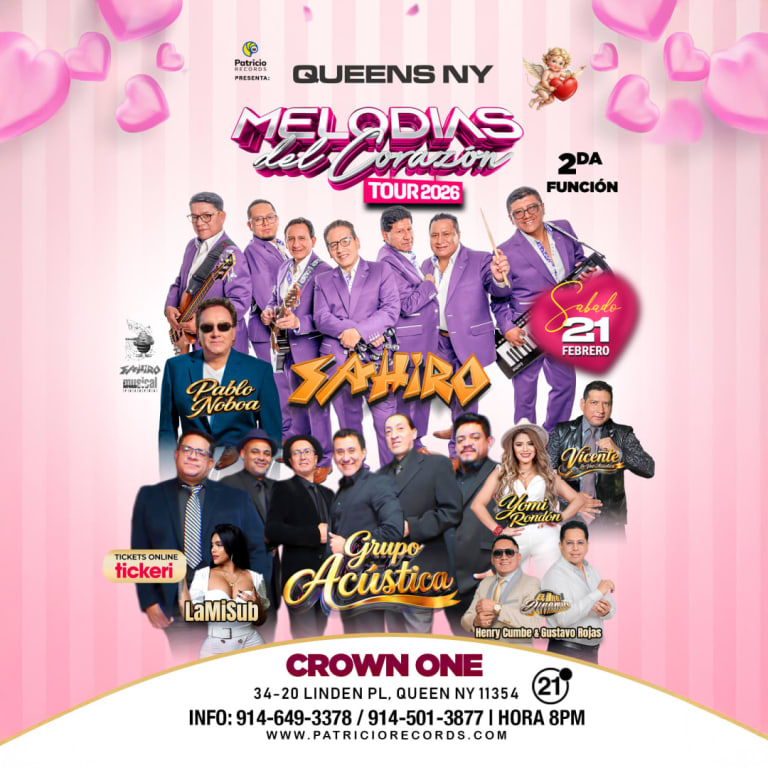 Event - MELODIAS DEL CORAZON  2026 - QUEENS NY  - Flushing, New York - 21 de febrero de 2026 | concert tickets
