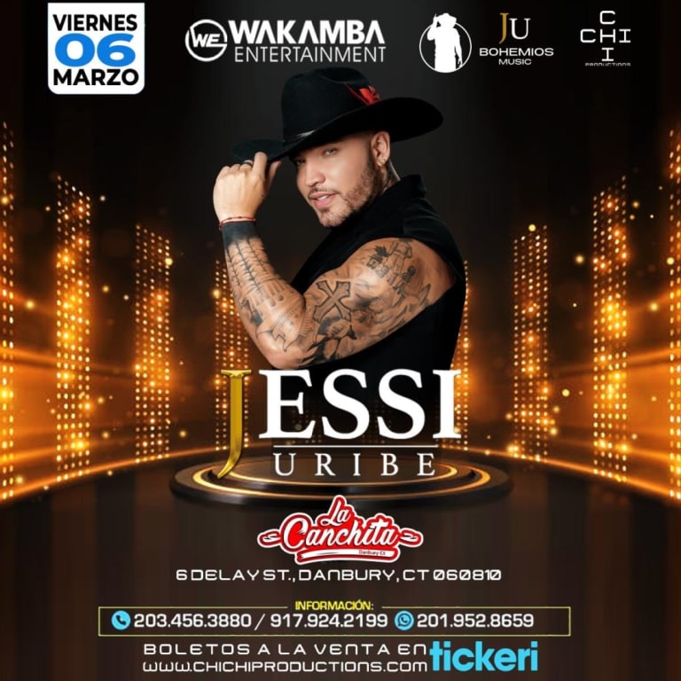 Event - Jessi Uribe y su banda. - Danbury, Connecticut - March 6, 2026 | concert tickets