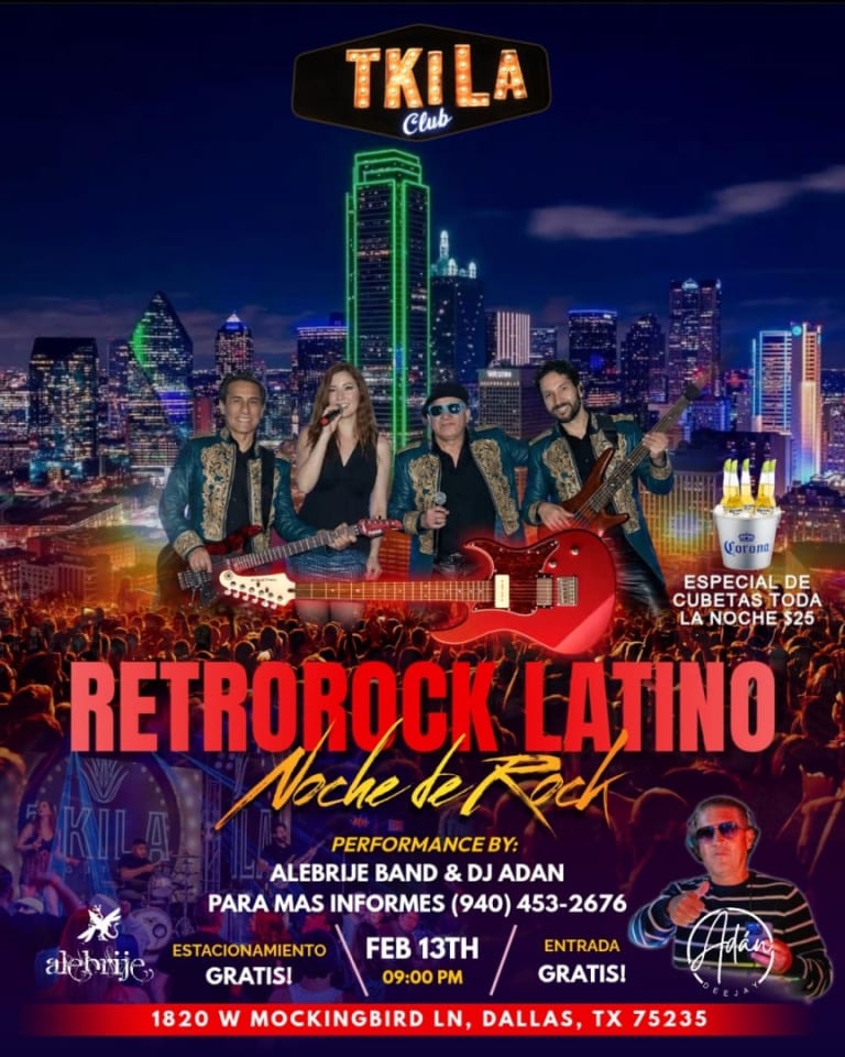 Event - 🔥🎸RETROROCK LATINO NOCHE DE ROCK 🎸🔥 FEBRERO 13 DE FEBRERO |📍TKILA NIGHT CLUB – DALLAS, TX - Dallas, Texas - February 13, 2026 | concert tickets