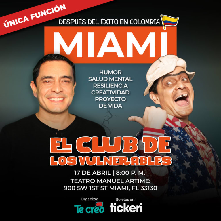 Event - Suso el Paspi y Dany Hoyos presentan: El Club de los Vulnerables - Por primera vez en MIAMI - Miami, Florida - April 17, 2026 | concert tickets