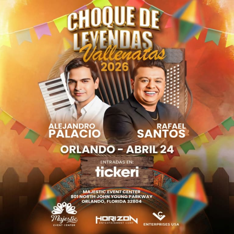 Event - Choque de leyendas Vallenatas Orlando - Gira 2026 - 24 DE ABRIL  - Orlando, Florida - April 24, 2026 | concert tickets