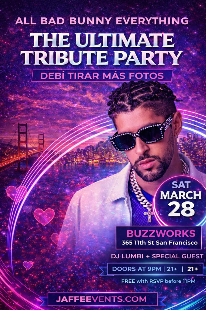 Event -  ALL BAD BUNNY EVERYTHING - San Francisco, California - March 28, 2026 | concert tickets