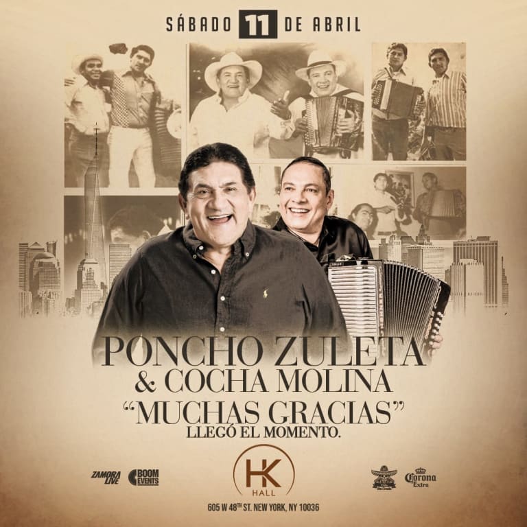 Event - Poncho Zuleta en concierto - New York, NY - sáb, 11 de abril de 2026} | concert tickets