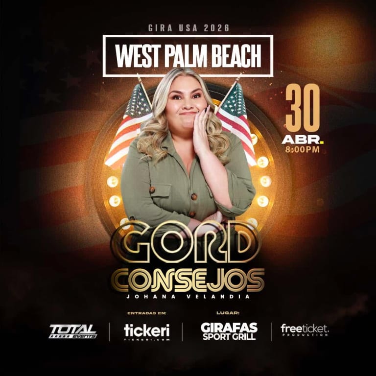 Event - GORDCONSEJOS - Johana Velandia- La Gorda- STAND UP COMEDY - West Palm Beach - West Palm Beach, Florida - April 30, 2026 | concert tickets