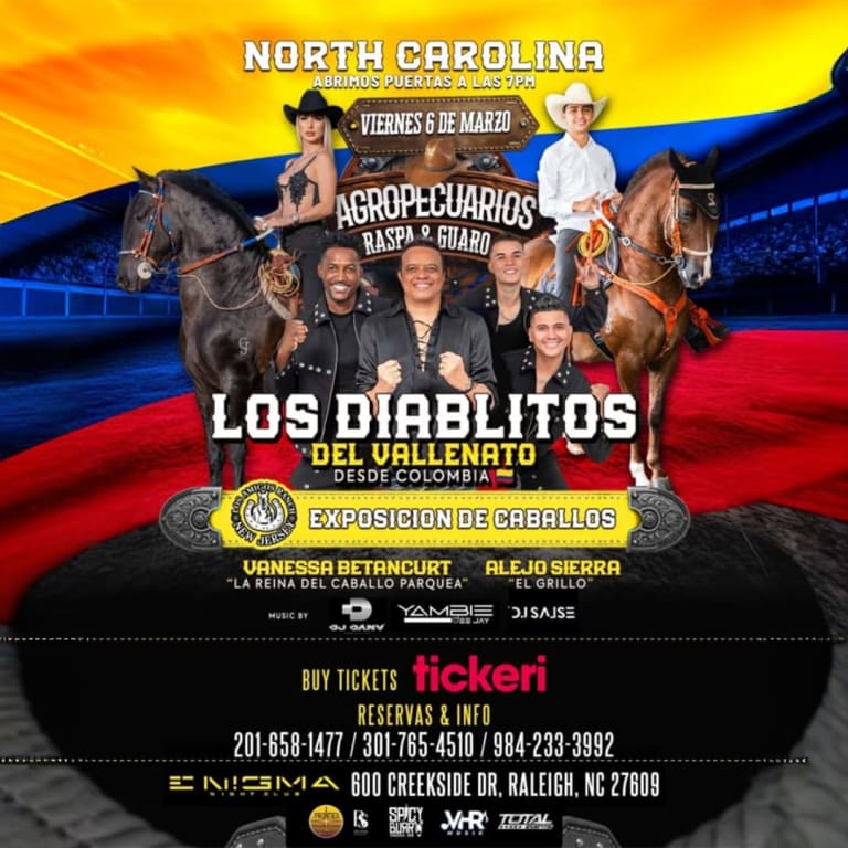 Event - Agropecuarios Raspa y Guaro ( North Carolina )  - Raleigh, North Carolina - March 6, 2026 | concert tickets