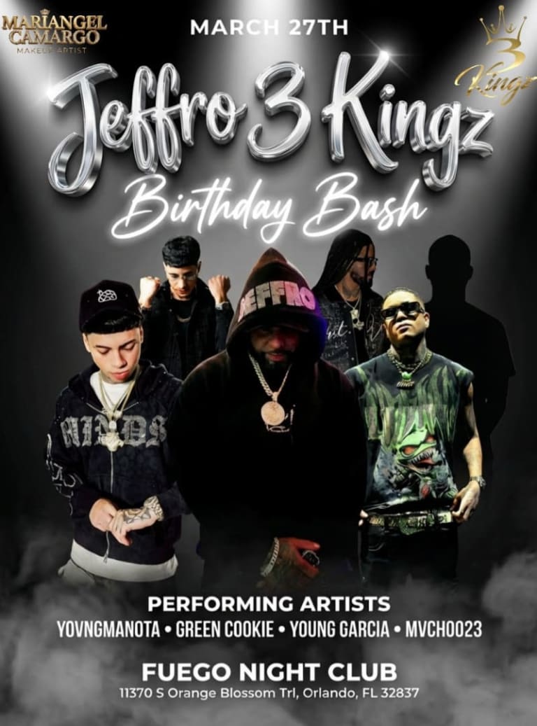 Event - Jeffro 3kingz bday bash & friends - Orlando, Florida - March 27, 2026 | concert tickets