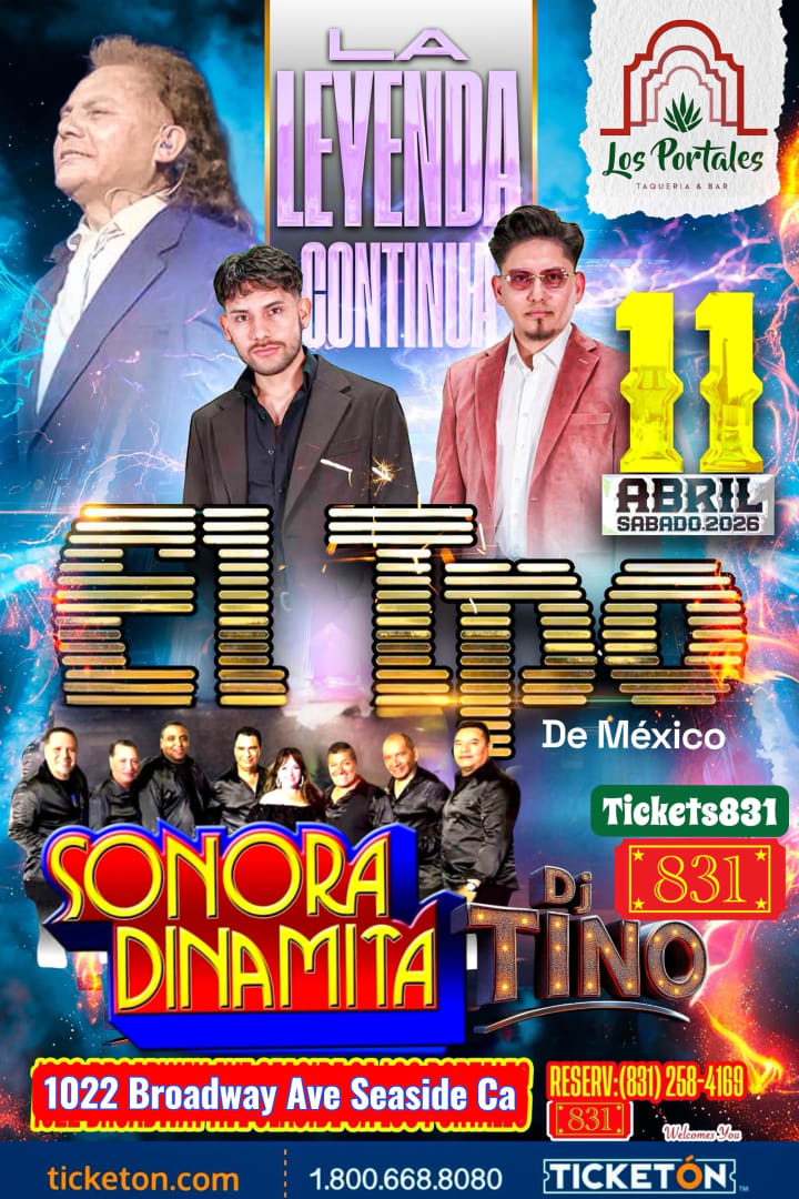 Event - El legado Continua  El Tpo De Mexico,Sonora Dinamita - Seaside, California - April 11, 2026 | concert tickets