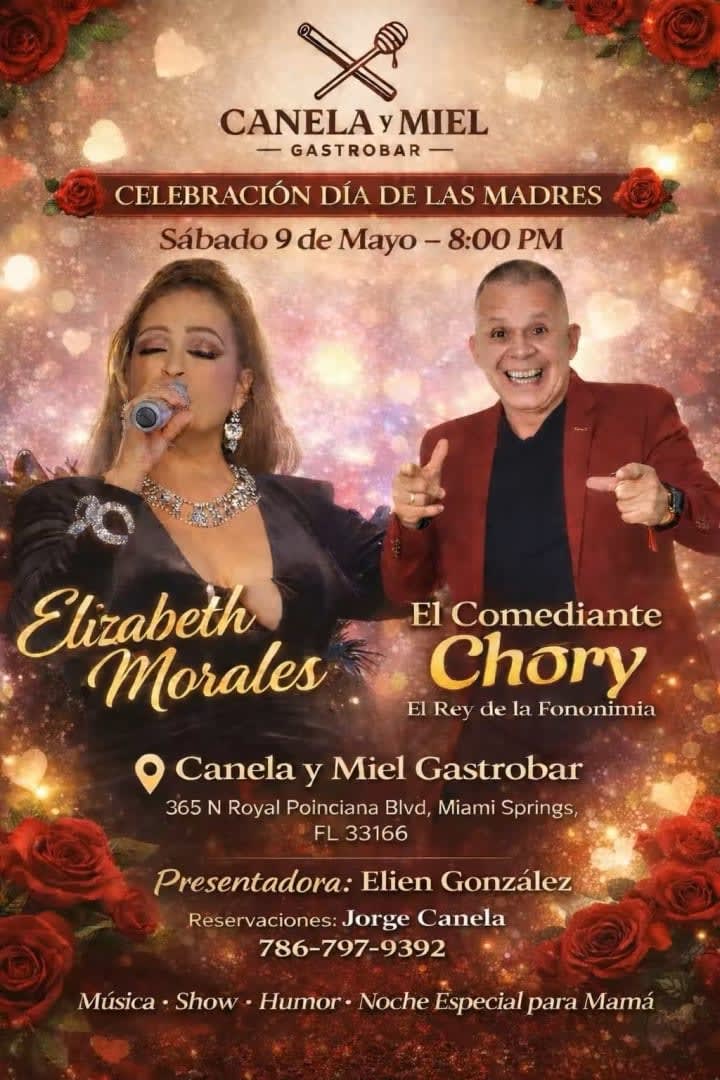 Event - Elizabeth Morales  / El Comediante Chory - Miami Springs, Florida - May 9, 2026 | concert tickets