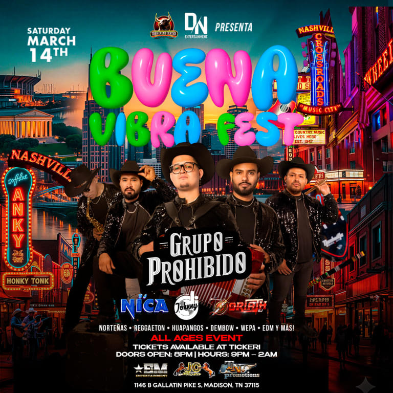 Event - Buena Vibra Fest in Nashville - Nashville, Tennessee - March 14, 2026 | concert tickets