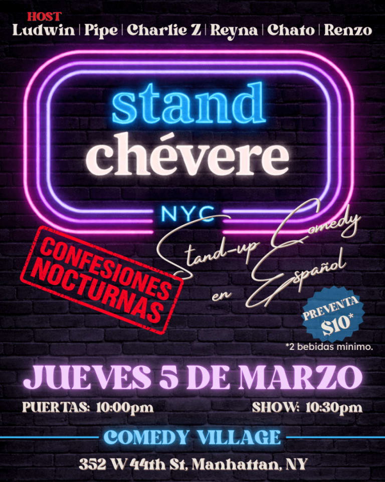 Event - Stand Up en Español en Times Square NYC · Stand Chévere - New York, New York - March 5, 2026 | concert tickets
