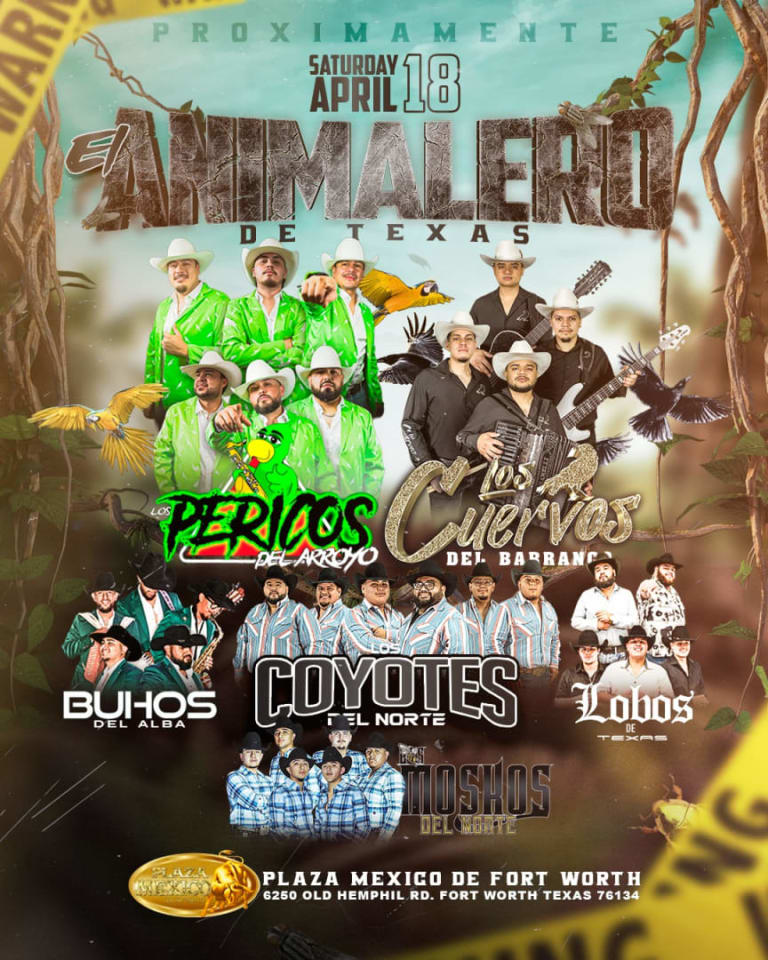 Event - El Animalero de Texas  - Fort Worth, Texas - April 18, 2026 | concert tickets