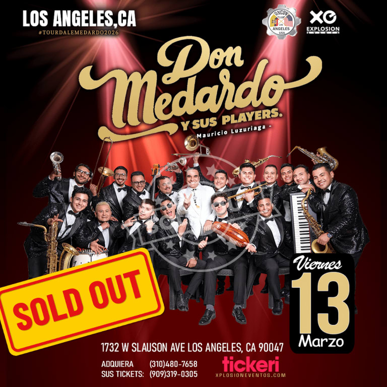 Event - Los Angeles,CA en concierto, Don Medardo y sus Players - Los Angeles, California - March 13, 2026 | concert tickets