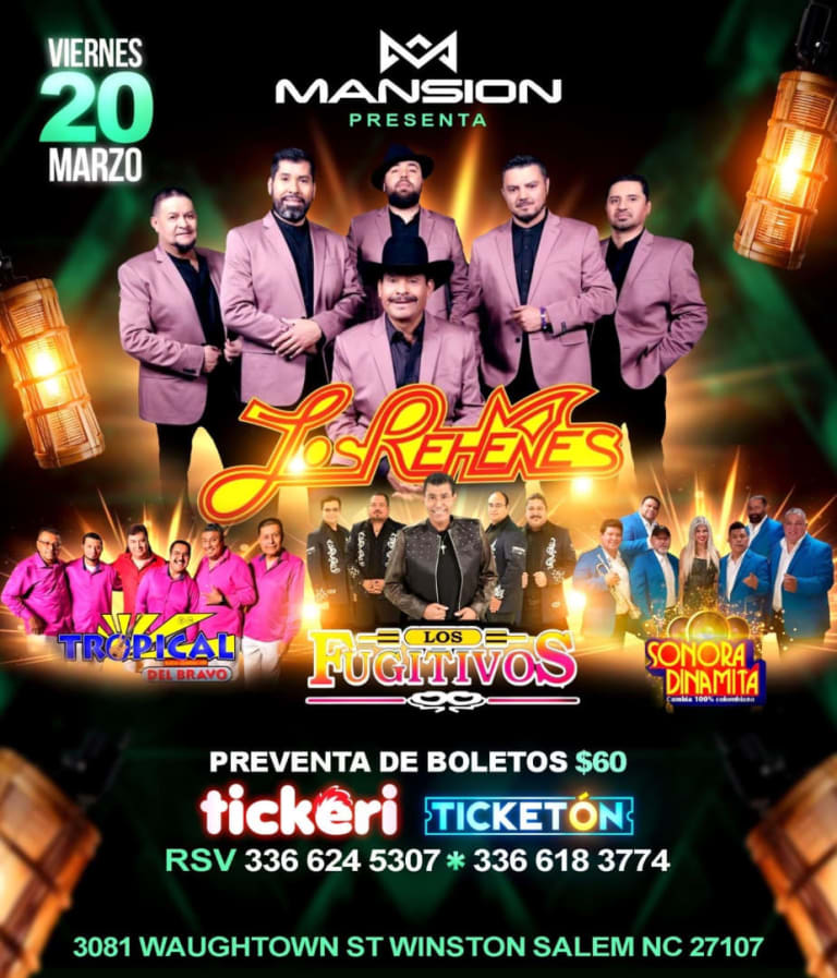 Event - LOS REHENES EN VIVO! Y MAS - Winston-Salem, North Carolina - March 20, 2026 | concert tickets