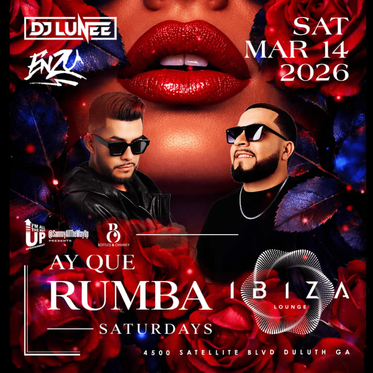 Event - Rumba Saturdays w/ DJ Lunee & DJ Enzo - Duluth, Georgia - March 14, 2026 | concert tickets