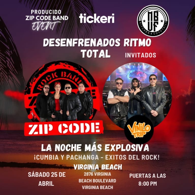 Event - Desenfrenados: Ritmo Total VB - Virginia Beach, Virginia - 25 de abril de 2026 | concert tickets