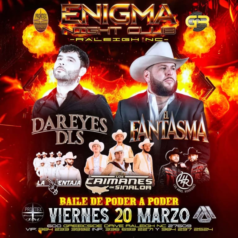 Event - Dareyes de La Sierra y El Fantasma en Vivo! - Raleigh, North Carolina - March 20, 2026 | concert tickets