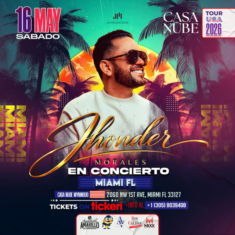 Event - Jhonder Morales En Miami  - Miami, FL - sáb, 16 de mayo de 2026} | concert tickets