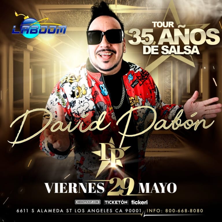 Event - David Pabon en concierto - Los Angeles - Los Angeles, CA - Fri, May 29, 2026} | concert tickets