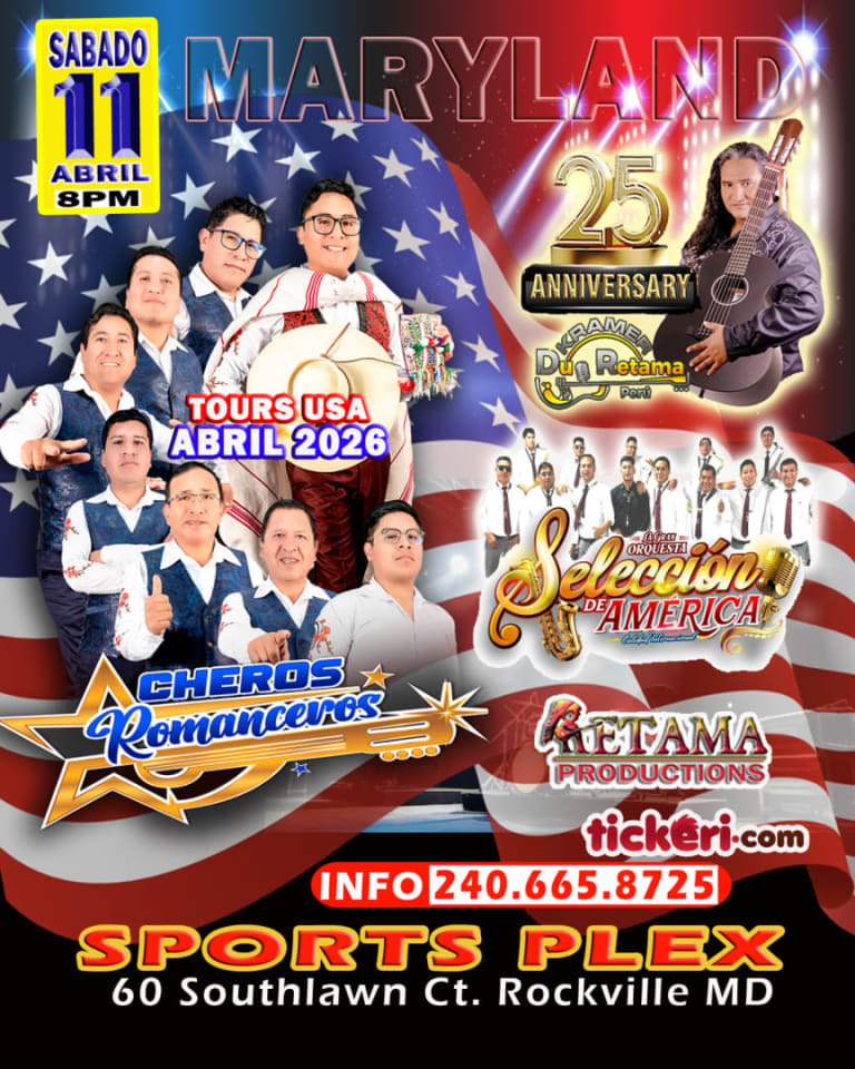 Event - LOS CHEROS ROMANCEROS, DUO RETAMA - Rockville, Maryland - April 11, 2026 | concert tickets