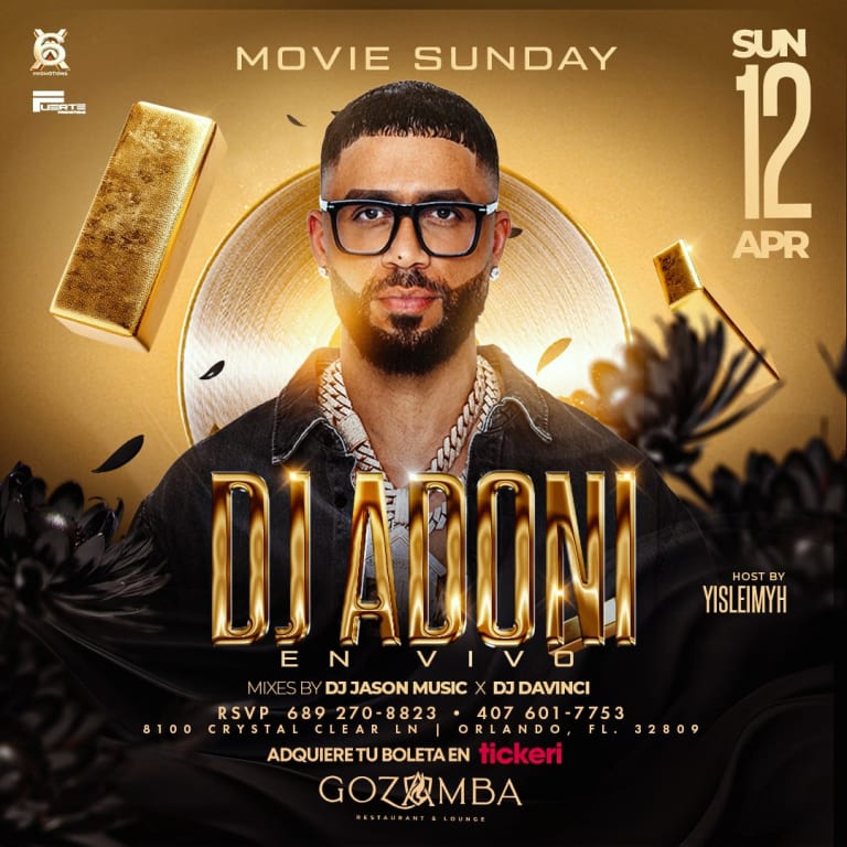 Event - DJ ADONIS EN GOZAMBA ORLANDO - Orlando, FL - Sun, April 12, 2026} | concert tickets