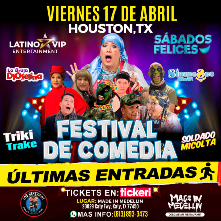 Event - FESTIVAL DE COMEDIA "HOUSTON,TX" - Katy, TX - Fri, April 17, 2026} | concert tickets