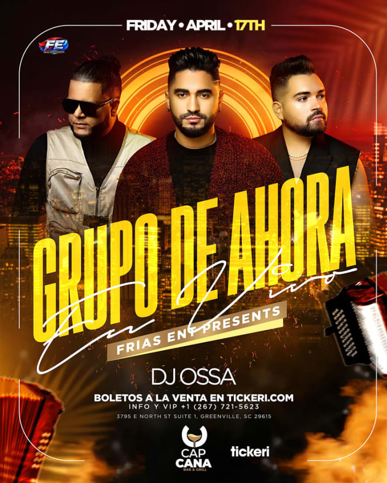Event - Grupo D ahora Greenville - Greenville, SC - Fri, April 17, 2026} | concert tickets