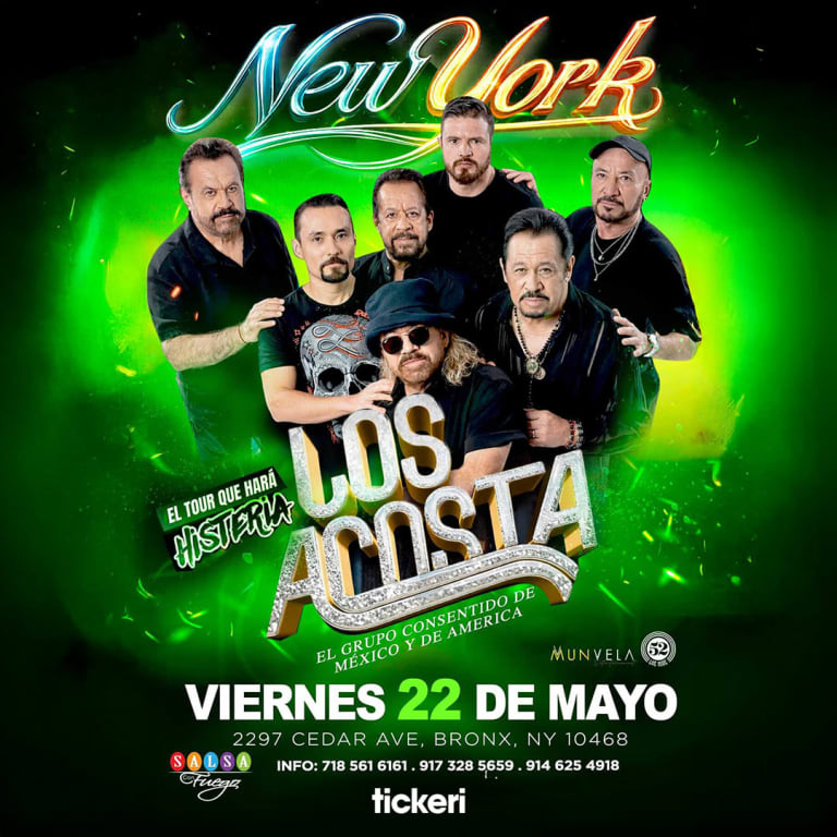 Event - Los Acosta – Salsa Con Fuego - Bronx, New York - May 22, 2026 | concert tickets