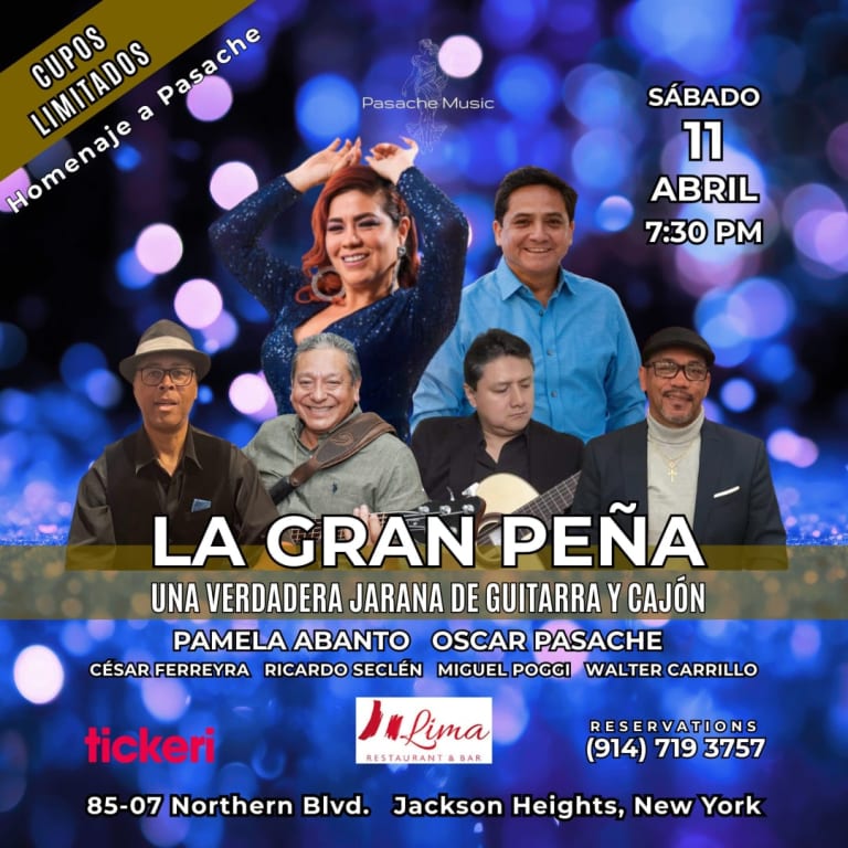 Event - LA GRAN PEÑA - Homenaje a Pasache - Una Verdadera Jarana de Guitarra y Cajón en Jackson Heights, New York - Jackson Heights, New York - April 11, 2026 | concert tickets