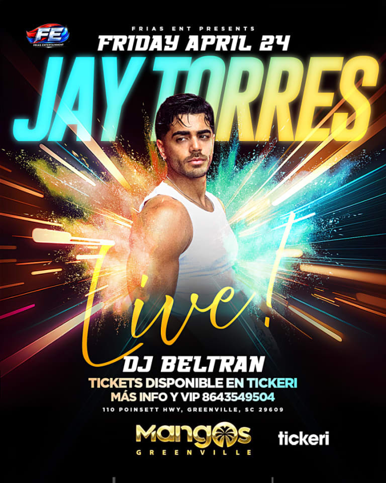 Event - Jay Torres - Greenville  - Greenville, SC - vie, 24 de abril de 2026} | concert tickets